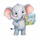 Jofe Babe — happy baby elephant holding a storybook